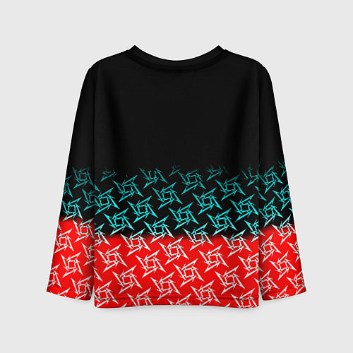 Детский лонгслив Манчестер Юнайтед ниндзя паттерн / 3D-принт – фото 2