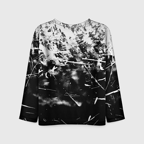 Детский лонгслив Bayern Mnchen черно белая бумага / 3D-принт – фото 2