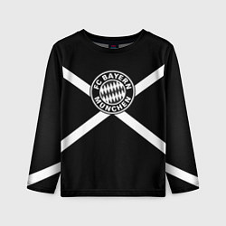 Лонгслив детский Бавария Мюнхен полосы, цвет: 3D-принт