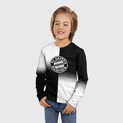 Лонгслив детский Бавария Мюнхен геометрия градиент, цвет: 3D-принт — фото 2