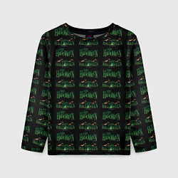 Лонгслив детский Halloween pattern, цвет: 3D-принт