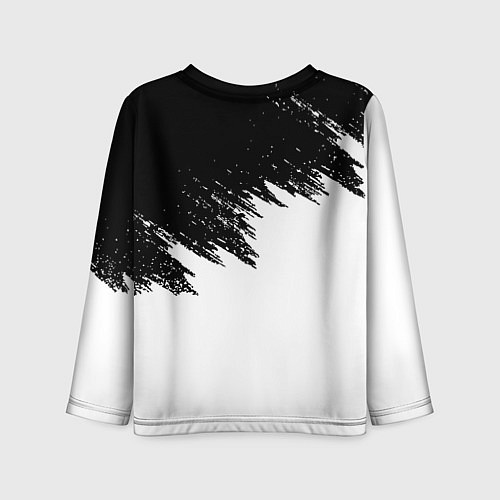 Детский лонгслив Манчестер Юнайтед краски белые / 3D-принт – фото 2