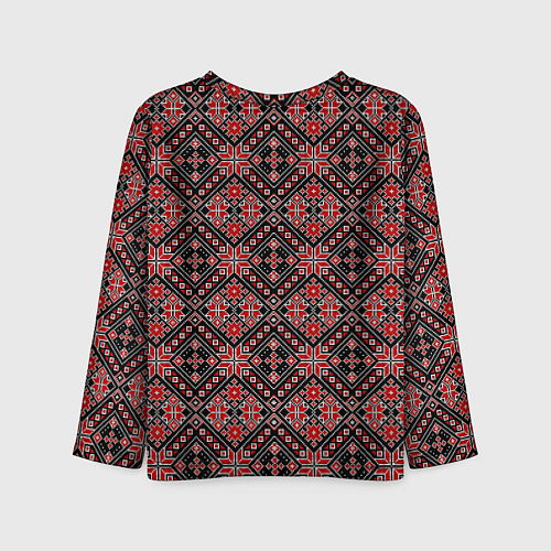 Детский лонгслив Славянский стиль - орнамент / 3D-принт – фото 2