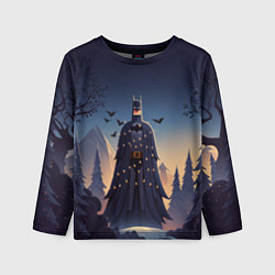 Детский лонгслив Новогодний Бэтмен