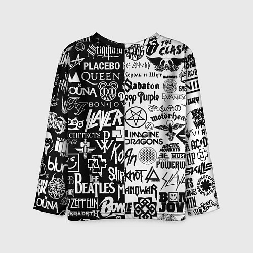 Детский лонгслив Juventus рок музыка / 3D-принт – фото 2