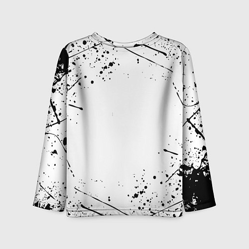 Детский лонгслив Barcelona брызги красок / 3D-принт – фото 2