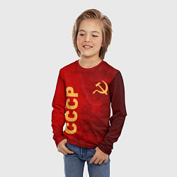 Лонгслив детский Советский союз символика, цвет: 3D-принт — фото 2