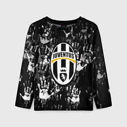 Лонгслив детский Ювентус текстура руки краски, цвет: 3D-принт