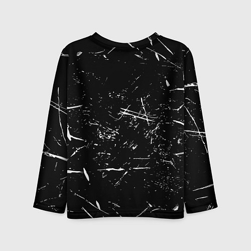 Детский лонгслив Ювентус краски штрихи / 3D-принт – фото 2