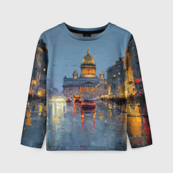 Лонгслив детский Зимний Питер, цвет: 3D-принт