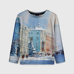 Лонгслив детский Зимний Питер, цвет: 3D-принт