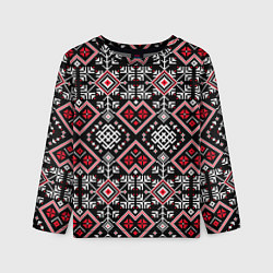 Лонгслив детский Славянский орнамент обережный, цвет: 3D-принт
