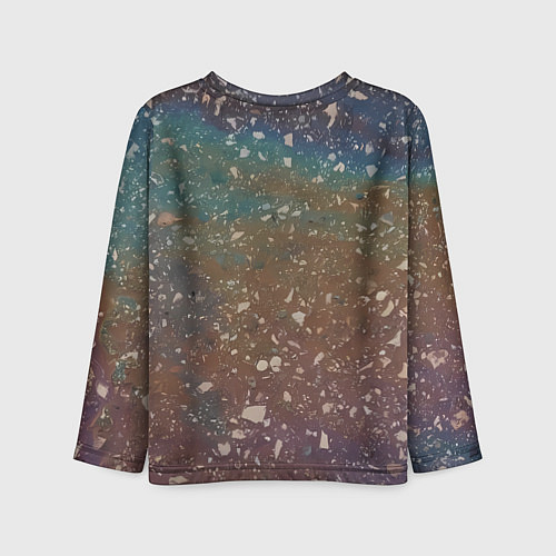 Детский лонгслив Мокрый маслянный асфальт / 3D-принт – фото 2