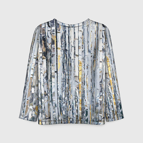 Детский лонгслив Новогодний дождик / 3D-принт – фото 2