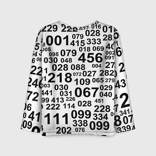 Детский лонгслив Лестер сити цифры символы / 3D-принт – фото 2