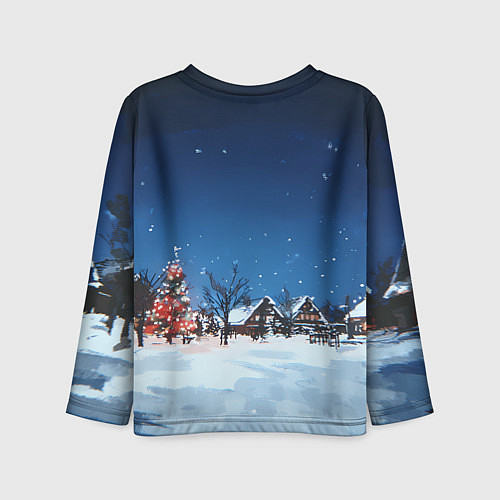 Детский лонгслив Загадай желания перед Новым годом / 3D-принт – фото 2