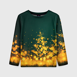 Детский лонгслив Новогодние елочки из боке