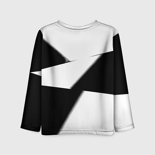 Детский лонгслив Реал Мадрид геометрия полосы / 3D-принт – фото 2