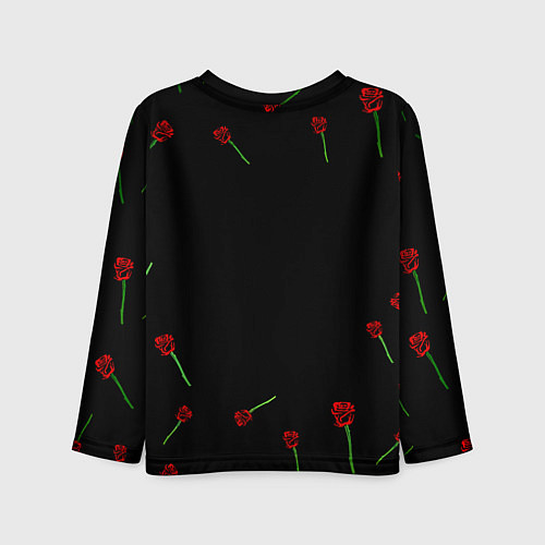 Детский лонгслив Манчестер Юнайтед розы / 3D-принт – фото 2