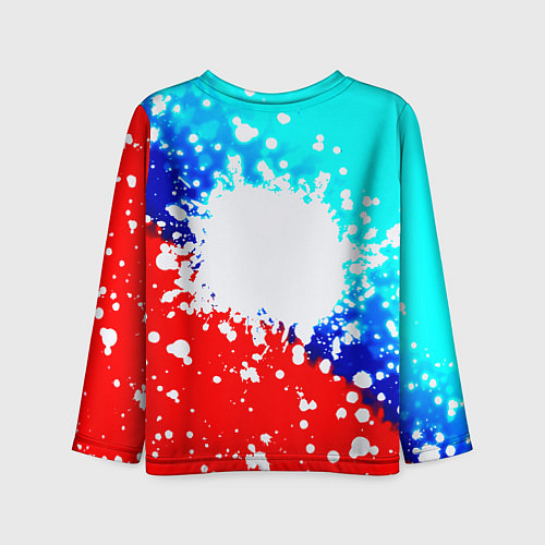 Детский лонгслив Манчестер Юнайтед неон / 3D-принт – фото 2