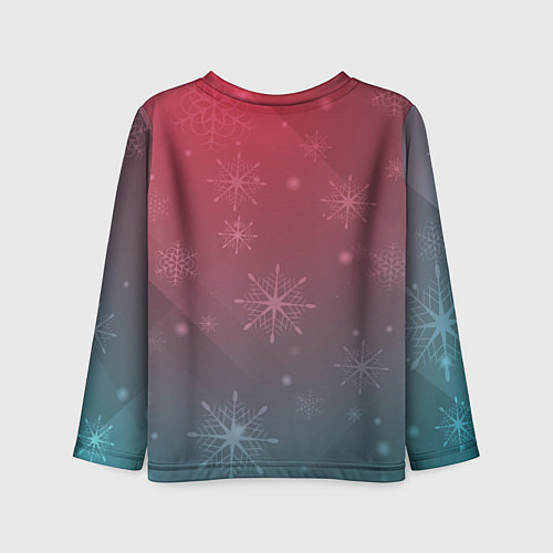 Детский лонгслив Санта-утка не в духе / 3D-принт – фото 2