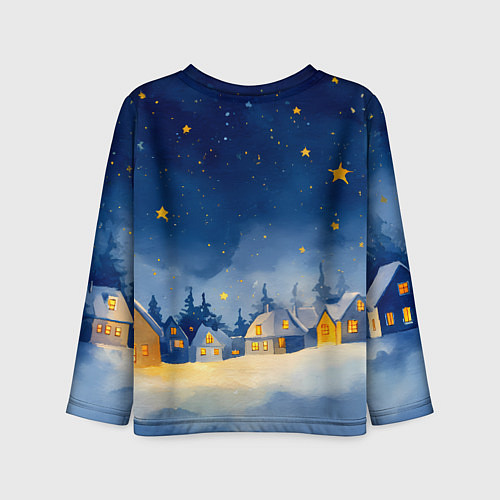 Детский лонгслив Загадай желаний - Новый год / 3D-принт – фото 2