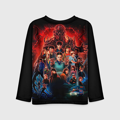Детский лонгслив Все герои Загадочные события финал / 3D-принт – фото 2