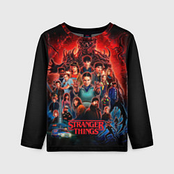 Лонгслив детский Все герои Загадочные события финал, цвет: 3D-принт