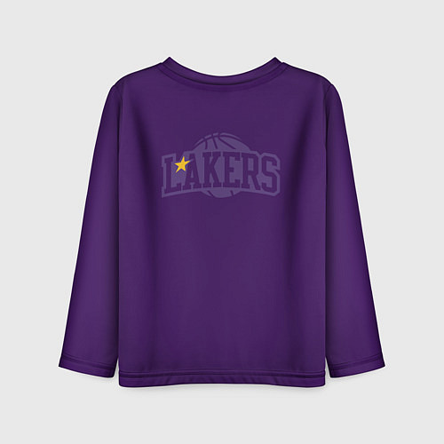 Детский лонгслив NBA Lakers / 3D-принт – фото 2