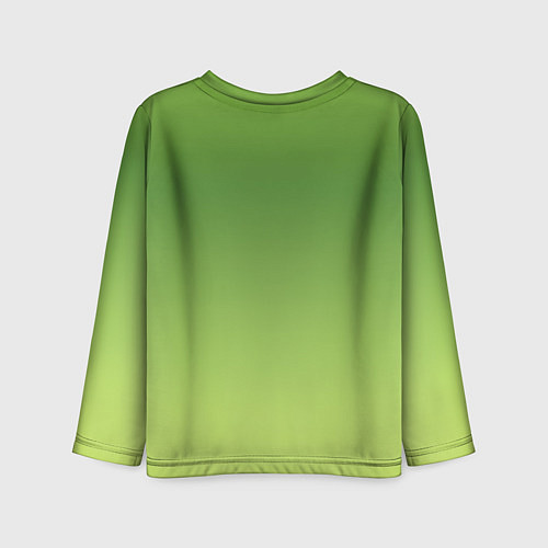 Детский лонгслив Color green yellow / 3D-принт – фото 2