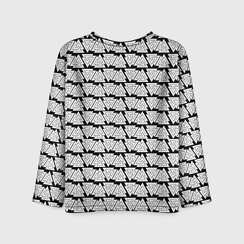 Детский лонгслив Символы валькнут как защитная кольчуга / 3D-принт – фото 2