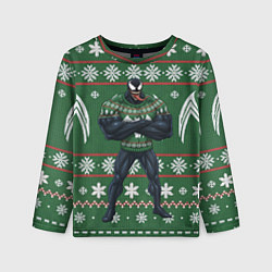 Детский лонгслив Веном в вязаном свитере - новый год