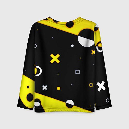 Детский лонгслив Borussia геометрия текстура / 3D-принт – фото 2