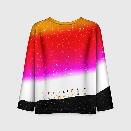 Детский лонгслив Ювентус спорт люди / 3D-принт – фото 2