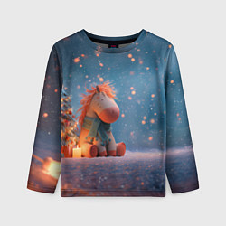 Лонгслив детский Игрушечная лошадка 2026, цвет: 3D-принт