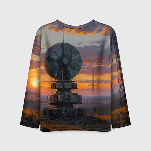 Детский лонгслив Радиоэфир на закате / 3D-принт – фото 2