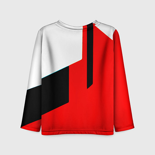Детский лонгслив Арсенал геометрия спорт / 3D-принт – фото 2