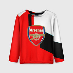 Детский лонгслив Арсенал геометрия спорт