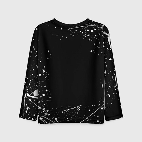 Детский лонгслив Челси белые краски всплеск / 3D-принт – фото 2