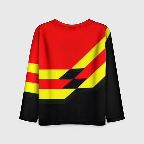 Детский лонгслив Borussia геомтерия спорт / 3D-принт – фото 2