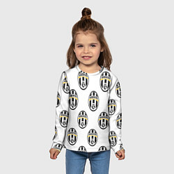 Лонгслив детский Juventus Pattern, цвет: 3D-принт — фото 2