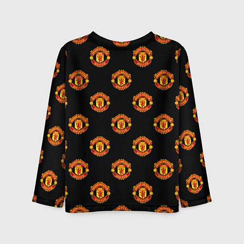 Детский лонгслив Manchester United Pattern / 3D-принт – фото 2