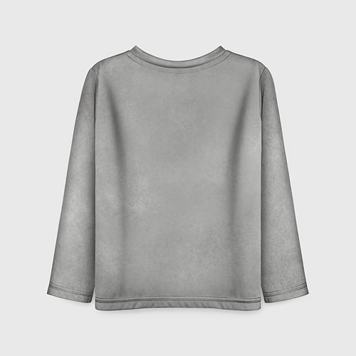 Детский лонгслив Белый котик / 3D-принт – фото 2