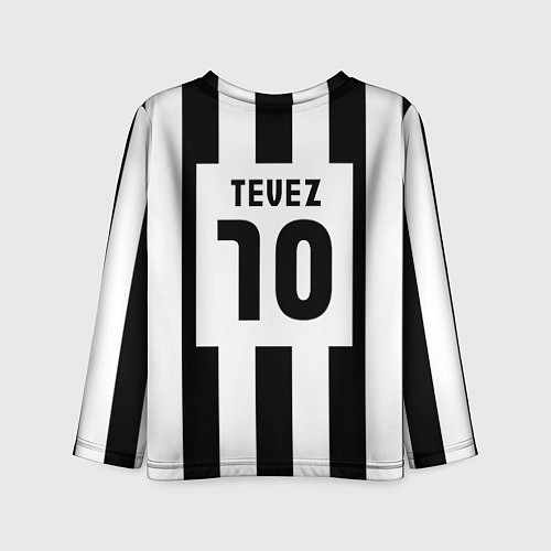 Детский лонгслив Juventus: Tevez / 3D-принт – фото 2