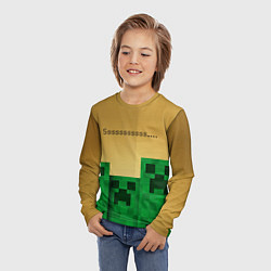 Лонгслив детский Minecraft Sssss, цвет: 3D-принт — фото 2
