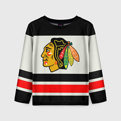 Лонгслив детский Chicago Blackhawks, цвет: 3D-принт