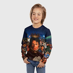 Лонгслив детский Michael Jackson: Pop King, цвет: 3D-принт — фото 2