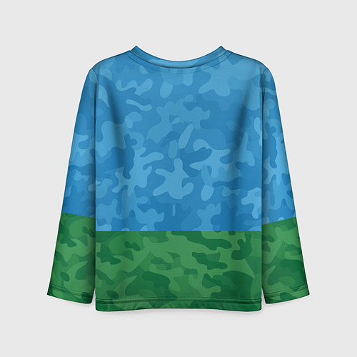 Детский лонгслив ВДВ медведь - никто кроме нас / 3D-принт – фото 2