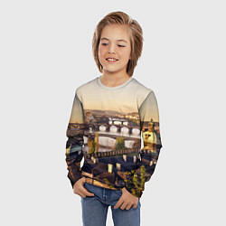Лонгслив детский Чехия Прага, цвет: 3D-принт — фото 2