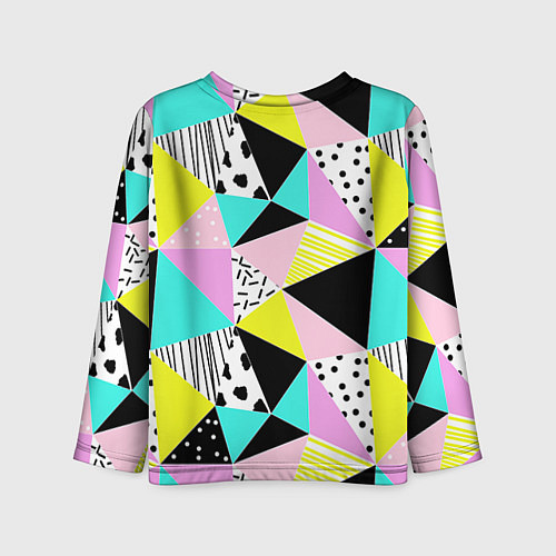Детский лонгслив Треугольнички / 3D-принт – фото 2